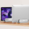 Unitek stojak na laptopa, pionowy, aluminium, srebrny