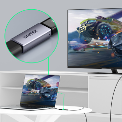 Unitek czarny łącznik beczka USB-C (F) - USB-C (F) 8K 60Hz 40Gbps 240W