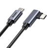 Unitek czarny przewód kabel USB-C kątowy 90 stopni PD 100W 1m