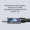 Unitek czarny przewód kabel USB-C kątowy 90 stopni PD 100W 5m
