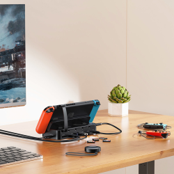 Unitek Stacja dokująca do konsoli Nintendo Switch + pilot, HDMI, LAN, USB