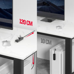 Unitek czarny aktywny hub USB-A 3.1 5Gbps na 4 porty USB-A, kabel 120cm