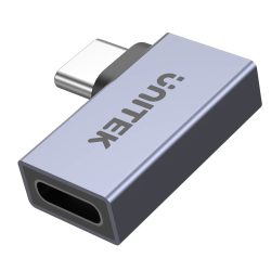 Unitek Adapter, przejściówka USB-C na USB-C kątowy płaski (boczny) 40Gbps