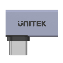 Unitek Adapter, przejściówka USB-C na USB-C kątowy płaski (boczny) 40Gbps