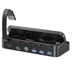 Unitek Stacja dokująca do Nintendo Switch PD 100W, HDMI 4K, RJ-45, czytnik