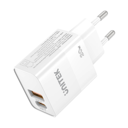 Unitek ładowarka sieciowa, 1x USB-A, 1x USB-C, QC, PC 3.0, 20W, biała