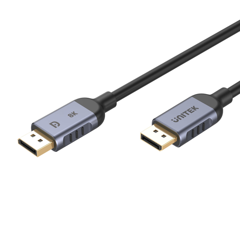 Unitek kabel DisplayPort 1.4 8k 60hz, 4k 240hz, HDR, HDCP 2.3, DSC 1.2, 1,5m