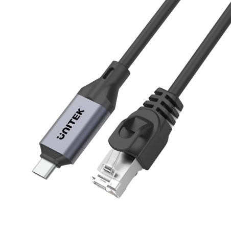 Unitek Kabel Ethernet USB C RJ-45 LAN, przewód sieciowy, 1m