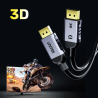 Unitek kabel DisplayPort 1.4 8k 60hz, 4k 240hz, HDR, HDCP 2.3, DSC 1.2, 3m