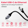 Unitek Kabel Ethernet USB C RJ-45 LAN, przewód sieciowy, 3m
