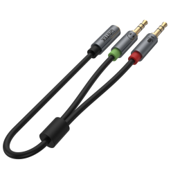 Unitek przewod audio miniJack 3,5mm (F) - 2x 3,5mm (M) Dwa do jeden łącznik
