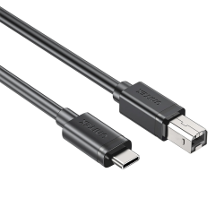 Unitek kabel do drukarki USB C na USB B 2.0 czarny 3m