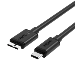 Unitek czarny kabel przewód USB-C do microUSB-B 3.0 1m, do dysku