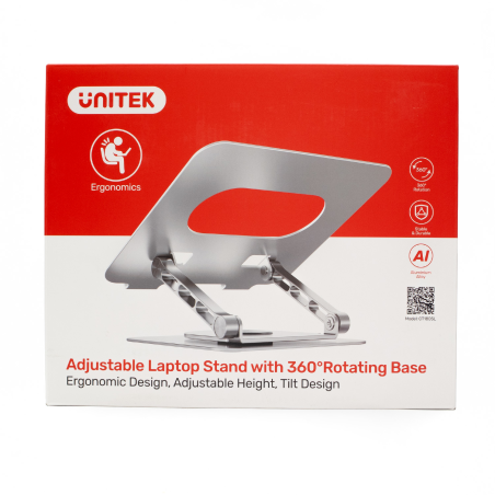 Unitek Podstawka pod laptopa regulowana 360°, 10"- 16''