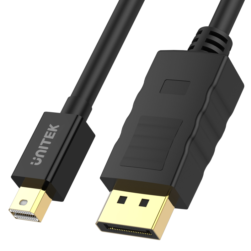Unitek czarny kabel przewód miniDisplayport do Displayport 1.2 M/M 2m, 4K