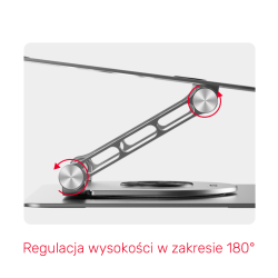 Unitek Podstawka pod laptopa regulowana 360°, 10"- 16''