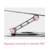 Unitek Podstawka pod laptopa regulowana 360°, 10"- 16''