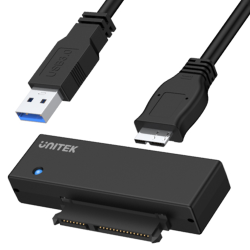 Unitek Y-1039 mostek USB 3.0 do SATA III do dysków 2,5"/3,5" + zasilacz