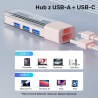 Unitek hub dwukierunkowy USB C/USB A 5Gbps, 4x USB A biały