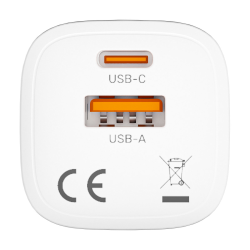 Unitek Ładowarka sieciowa 1x USB-A 1x USB-C QC PC 3.0 33W biała