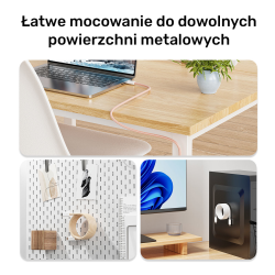 Unitek Kabel w oplocie zwijany magnetycznie USB C PD 100W beżowy 1m