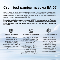 Unitek Obudowa RAID do dysku SATA 2.5"/3.5" - 4 tryby, 40TB, 5Gb/s