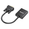 Unitek Adapter VGA na HDMI FullHD 1080p 60 Hz, czarny 15cm plug&play