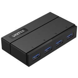 Unitek Y-HB03001 czarny hub USB do 4x USB3.0 z funkcją ładowania + zasilacz