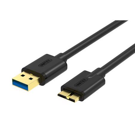 Unitek czarny przewód kabel USB 3.0 microUSB 3.0 2m, do dysku