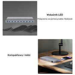 Unitek Rozgałęźnik sygnału HDMI 1 IN-8 OUT 4K