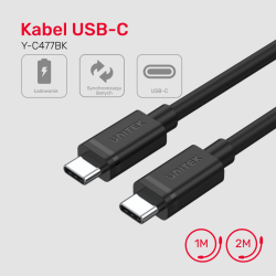 Unitek przewód USB Typ-C do USB Typ-C 2m