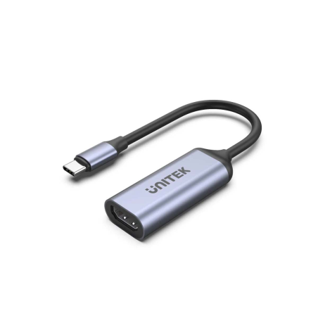 Unitek Adapter USB-C na HDMI 2.1 (8K 60Hz) szary 15cm