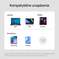 Unitek Adapter USB-C na HDMI 2.1 (8K 60Hz) szary 15cm