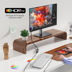 Unitek przedłużacz HDMI (M) - HDMI (F) 2.1, 8K 1,5m