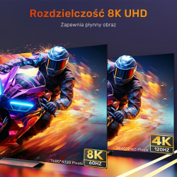 Unitek przedłużacz HDMI (M) - HDMI (F) 2.1, 8K 1m