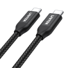 Unitek Mobile czarny kabel, przewód 2m PD USB-C 100W USB 2.0, oplot