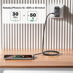 Unitek kabel USB-C do USB-C PD 100W podwójny 90 stopni, 1m