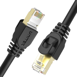 Unitek czarny Cat.7 SSTP (8P8C) RJ45 Przewód Ethernet, kabel LAN 10m 10Gbps