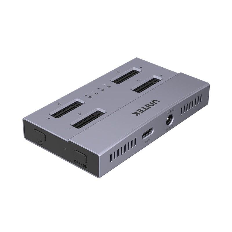 Unitek USB4 4-kieszeniowa stacja dokująca/ klonująca M.2 SSD
