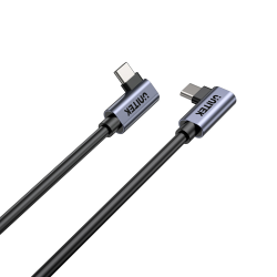 Unitek kabel USB-C do USB-C PD 100W podwójny 90 stopni, 1m