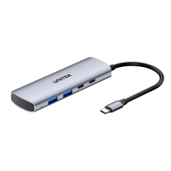 Unitek Hub 4w1 USB-C 10 Gbps, 2x USB-A i 2x USB-C H1112DGY01