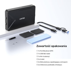 Unitek Obudowa dysku SSD M.2 NVMe i SATA 10Gbps USB