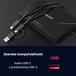 Unitek Obudowa dysku SSD M.2 NVMe i SATA 10Gbps USB