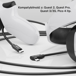 Unitek Kabel VR Link Pro USB-C do C obsługuje 5Gps i 60W