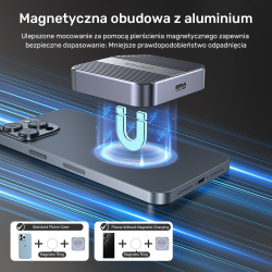 Unitek Obudowa magnetyczna SolidForce Reefer USB-C do M.2 SSD (NVMe/SATA)