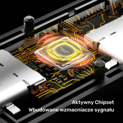 Unitek Kabel przedłużający USB-C 10 Gbps 5m, czarny