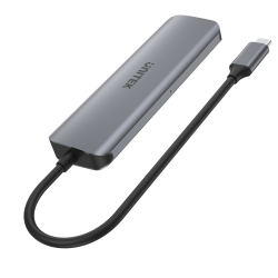 Unitek hub USB-C 3xUSB 3.1 Gen1 PD 100W SD microSD H1107C