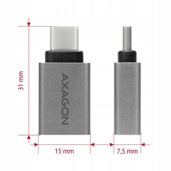 Axagon Redukcja USB-C na USB-A USB 10 Gbps