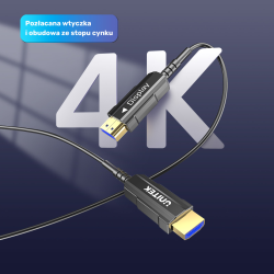 Unitek Kabel optyczny HDMI 2.0 AOC 4K 60Hz 12 m
