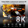 Unitek przewód 8K LUX HDMI 2.1 oplot 1M